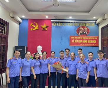 Chi bộ Viện KSND các đơn vị Thường Tín, Nam Từ Liêm, Ứng Hòa, Đống Đa tổ...